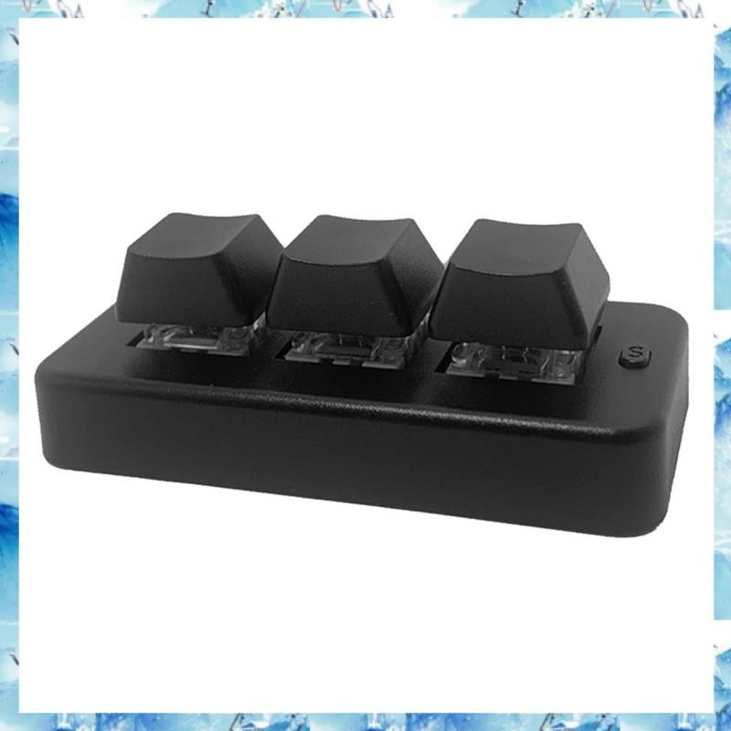 [ ] MK321BT 3-Key Mini Customing Mechanical Keyboard Blue Switch USB+BT Dual-Mode Connection for Gam