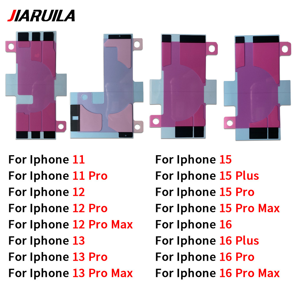 สำหรับ iPhone 16 15 14 13 12 11 Pro Max Plus สติ๊กเกอร์แบตเตอรี่ เทปกาว
