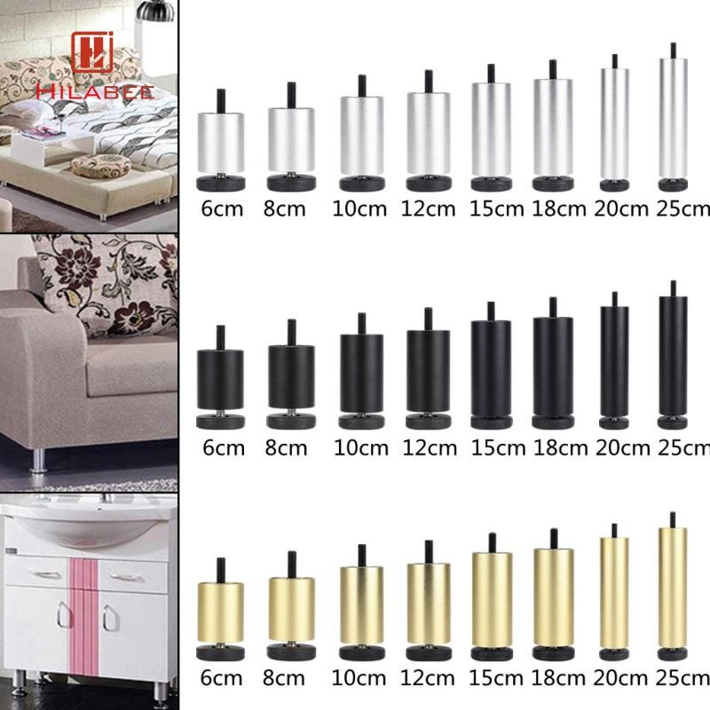 [hilabee] 4 ชิ้นเปลี่ยนเฟอร์นิเจอร์ขาโซฟาสําหรับโต๊ะกาแฟ End Sideboard Buffets