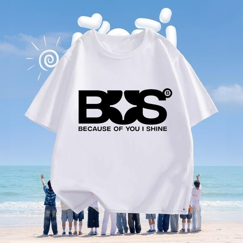 TT Thai Boy Band Bus เสื้อยืด Bus-Because With You I Shine เสื้อยืด Bus Men เสื้อยืด Unise เสื้อยืดส