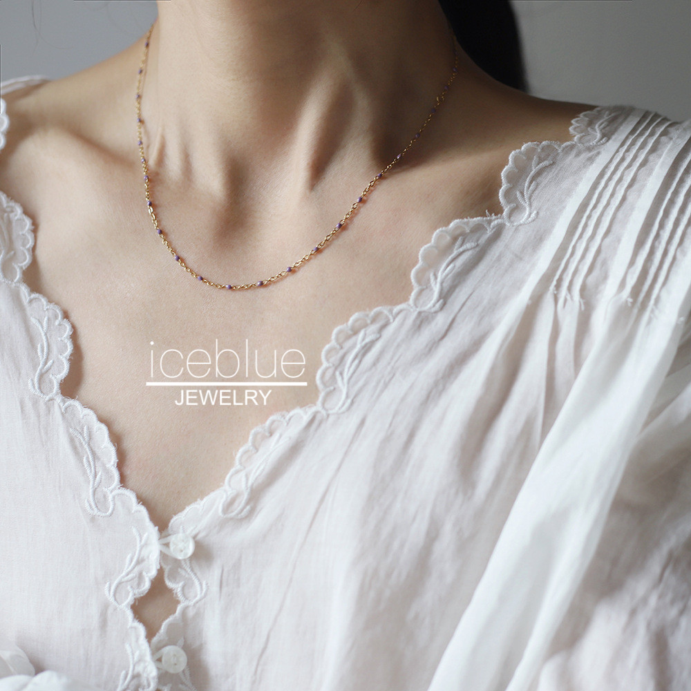 iceblue-Bohemian สไตล์สีม่วงสีชมพูน้ํามัน Dripping รูปที่ 4