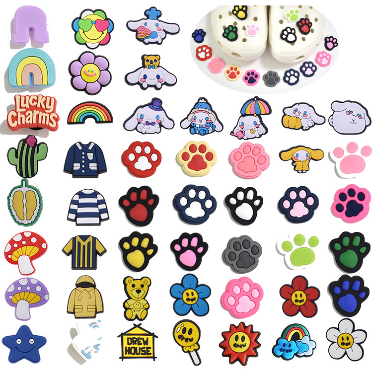 ตกแต่งรองเท้าสําหรับ Clog Pins การ์ตูน 2.5d ปุ่ม DIY