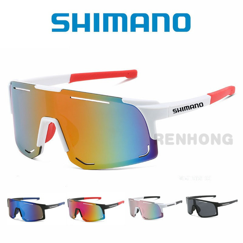 SHIMANO แว่นกันแดดสำหรับขับรถ ตั้งแคมป์ เดินป่า และตกปลา แบบคลาสสิก ป้องกันแสงUV400 เหมาะสำหรับการขี่จักรยาน ดีไซน์แฟชั่น สบายตา