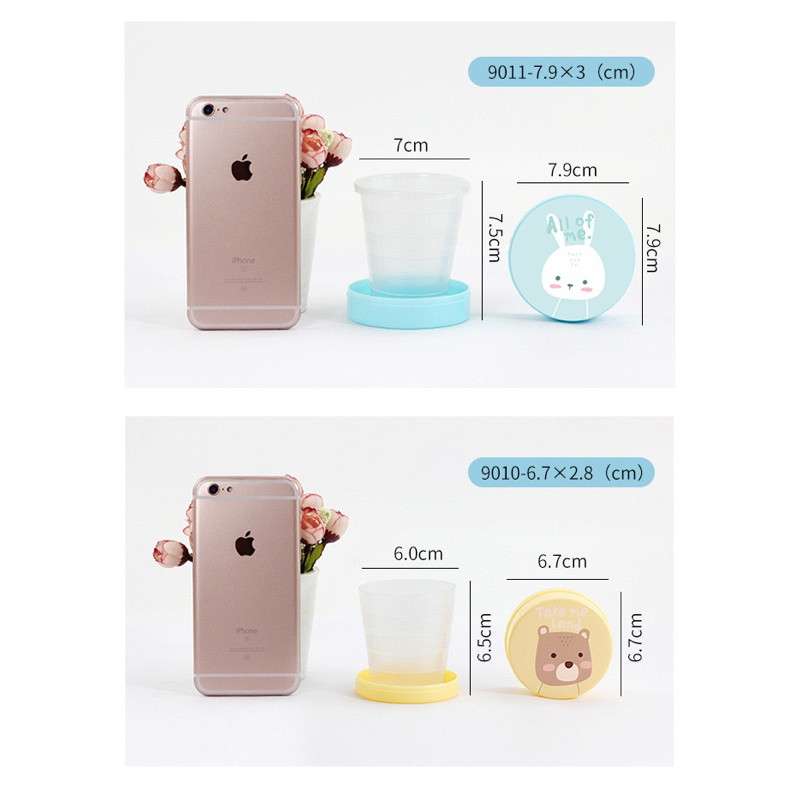 gtrmallshop TS06(ร้านไทย) แก้วน้ำพับได้ (คละลาย) พกพาสะดวก 1ชิ้น (ใช้ในบ้าน เครื่องใช้บนโต๊ะอาหาร) - รูปที่ 7