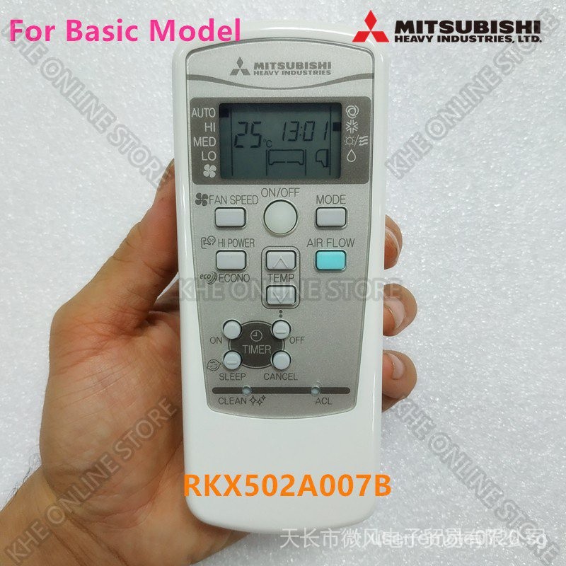 100% Mitsubishi Heavy Industries Air Con รีโมทคอนโทรล RKX502A007B/RKX502A007