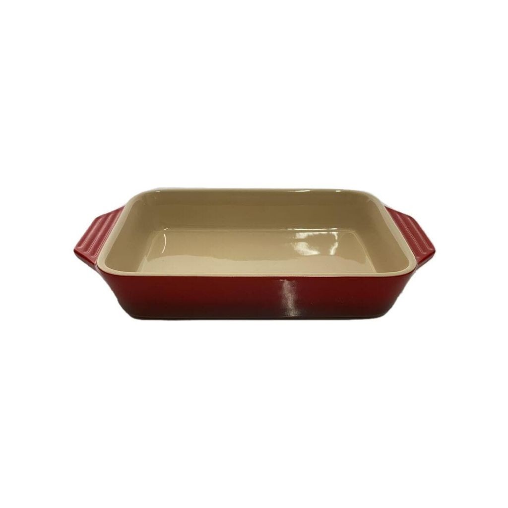 Le CREUSET Plate RED 33 cm ส่งตรงจากญี่ปุ่น มือสอง
