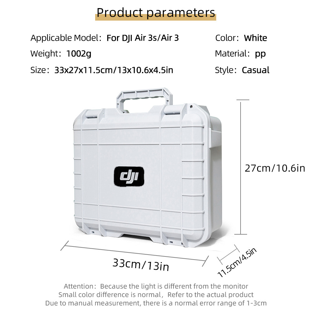 เที่ยวบินกล้องกระเป๋าถือสําหรับ DJI Air 3/3S กล่องป้องกันการระเบิดกระเป๋าเก็บเข้ากันได้กับ RC-N2/RC2 รีโมทคอนโทรล Air 3/3S กล่องเก็บ - รูปที่ 6