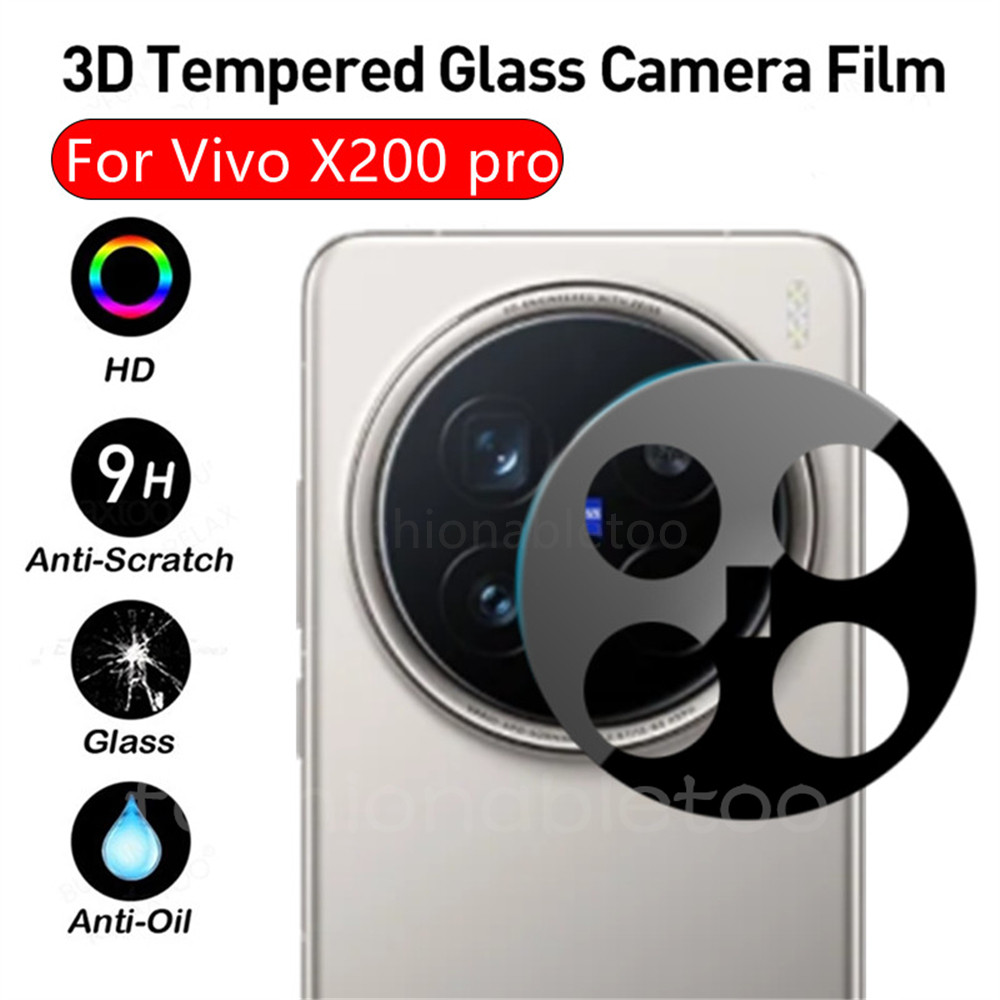 3dกล้องเลนส์ป้องกันฟิล์มสําหรับvivo X100 X200 pro mini X200pro mini X200promini X100spro X100Ultra X 200 VivoX200 pro VivoX200proกระจกนิรภัยคลุมทั้งหมดป้องกันฟิล์ม