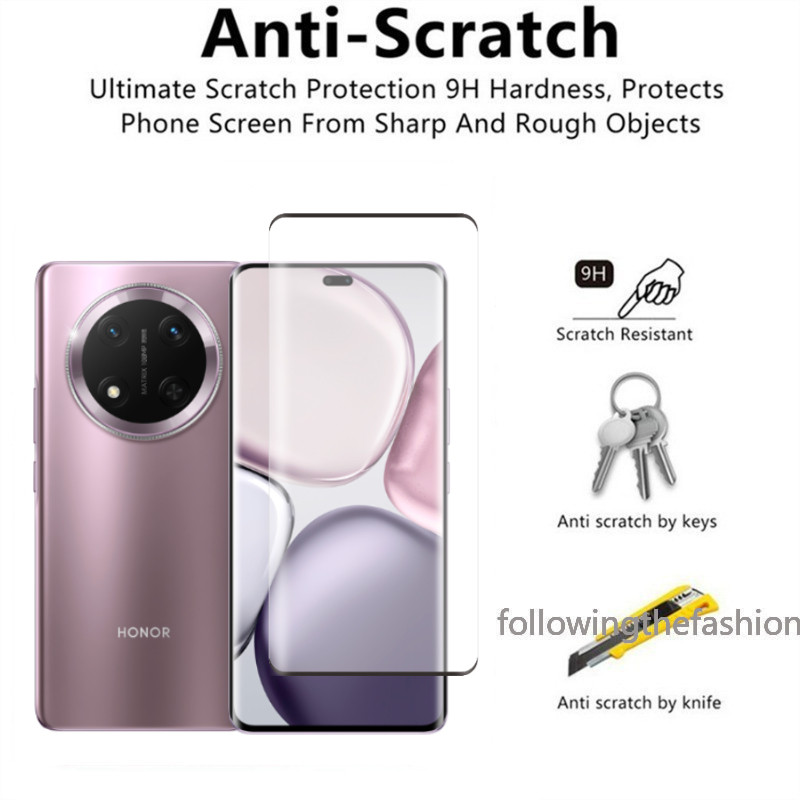 2 in 1 ฟิล์มกระจกนิรภัยสําหรับ Honor X9c 5G X9 C 5G 2024 Honor X9d X9D 2025 Gobal หน้าจอ HD Clear View ฟิล์มกระจกกันรอยฟิล์มแก้วกล้องเลนส์ Protector กระจก ราคา ถูกที่สุด ดีลบีเคเค แกลเลอรีภาพที่ 2