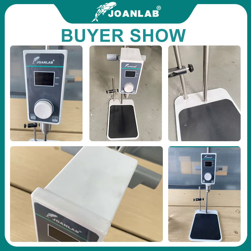 JOANLAB Official Store Mixer Lab Electric Stirrer Digital Display Overhead Stirrer Adjustable Height
