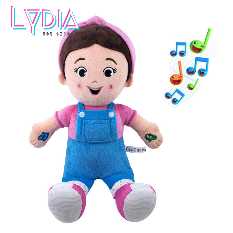 [จัดส่งตลอด 24 ชม.]Ms Rachel Plush Speak & Sing Doll Baby Music ของเล่นเพื่อการศึกษา Interactive ของเล่น 4 เพลง & 16+ พระเส