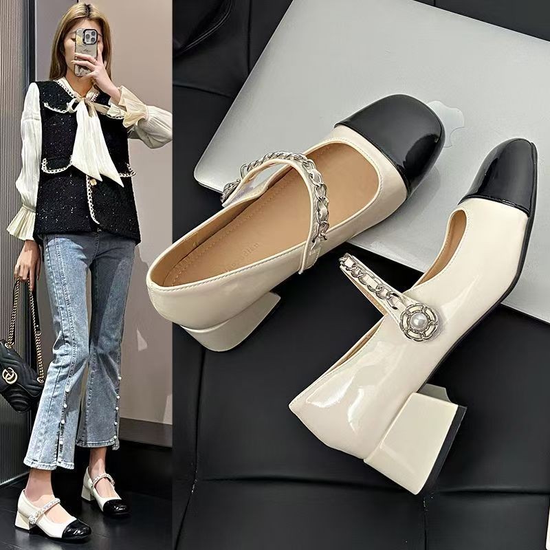 รองเท้าเดี่ยว Soft-Soled Peas รองเท้าสวมใส่ด้านนอกแฟชั่น Casual Slip-On