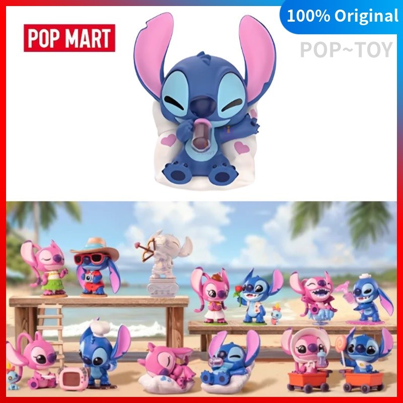 POPMART Disney Stitch On a Date Series Figures Blind Box Pop Mart Official [100% ของแท้]