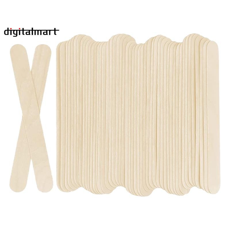ไม้หัตถกรรม Popsicle Craft Sticks 100 ชิ้น ขนาด 6 นิ้ว x 3/4 นิ้ว สําหรับ DIY