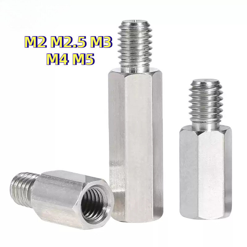 [HJC-LY-w]  น๊อต น๊อตยึดบอร์ด Pillar Nut เสา สแตนเลส 304 น๊อตยืด  M2M2.5 M3M4M5