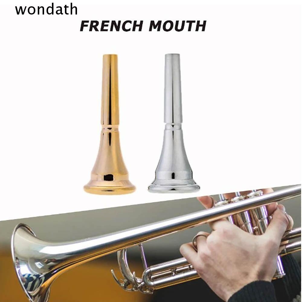 Wonda French Mouth, Copper Practice French Horn Mouthpiece, Special Silver-plated ทนทานปากเป่าทรัมเป็ตเริ่มต้น