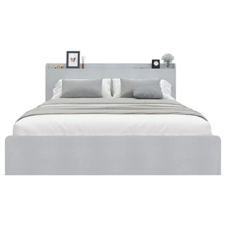 Koncept Furniture เตียง 6 ฟุต รุ่น Aiko สีขาว (196x217x100 ซม.) แบรนด์ KONCEPT FURNITURE