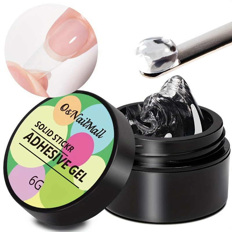 6g Solid Nail Tip Gel - ติดทนนาน Non-Stick โปร่งใส 3D Modeling, Carve, Rhinestone, Soak Off, UV LED Nail Art Gel วานิชสําหรับต่อเล็บและออกแบบง่าย