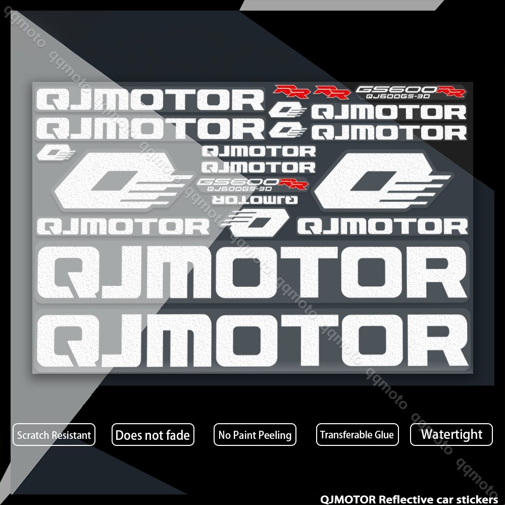 Yสำหรับ qjmotor สติกเกอร์ภาพสามมิติติดถังน้ำมันดัดแปลงสติ๊กเกอร์ตกแต่ง UV สำหรับรถจักรยานยนต์ Q600RR