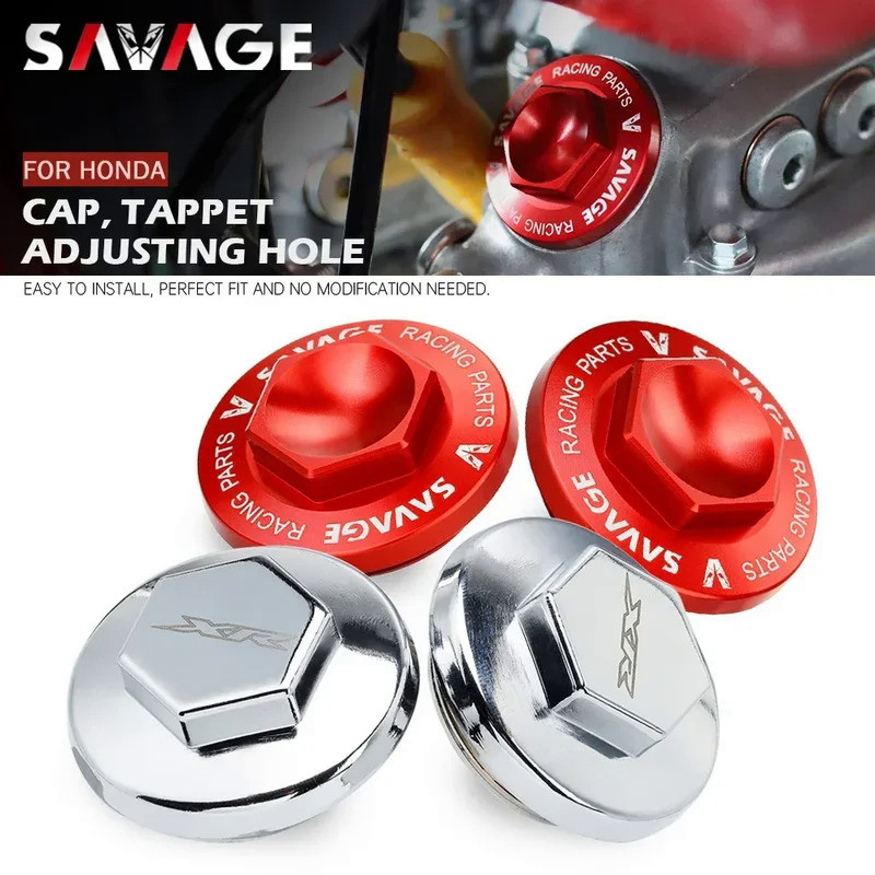 SV 2pcs Oil Valve Cap Tappet Adjusting Cover For HONDA XR400R XR200R CRF230L 230M XR250R XR250 XR 400 Motard Motorcycle