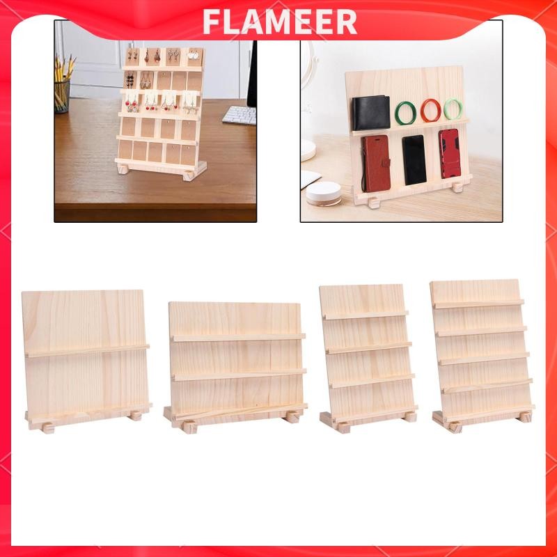 [Flameer] ขาตั้งโชว์ต่างหู พร้อมฐานวางการ์ด แบบพกพา 2 ชั้น