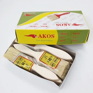paint brush, wooden handle brush, solid color brush, thick hair, no shedding, easy to use, easy to handle, easy to
