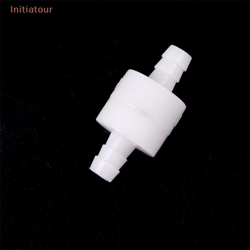 [Initiatour] 8 มม.1/4 "พลาสติกสีขาว One Way Inline Check Valve สําหรับการใช้ดีเซลแก๊ส Liquid Air