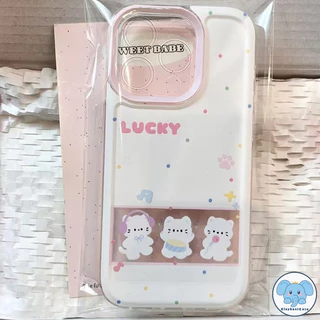 น่ารักลูกแมวลูกสุนัขเคส Realme C85 15X C75 C63 C65 Note 60 70 C71 C25 C67 C55 C21 Y C25s C15 C53 C20 C12 C35 5ช้างหมีเคส