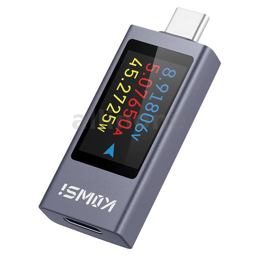 Kws-2303c DC 4-30A 0-12A จอแสดงผลดิจิตอลมัลติฟังก์ชั่น Type-C เครื่องทดสอบ 1.06 นิ้ว TFT หน้าจอสีแรง