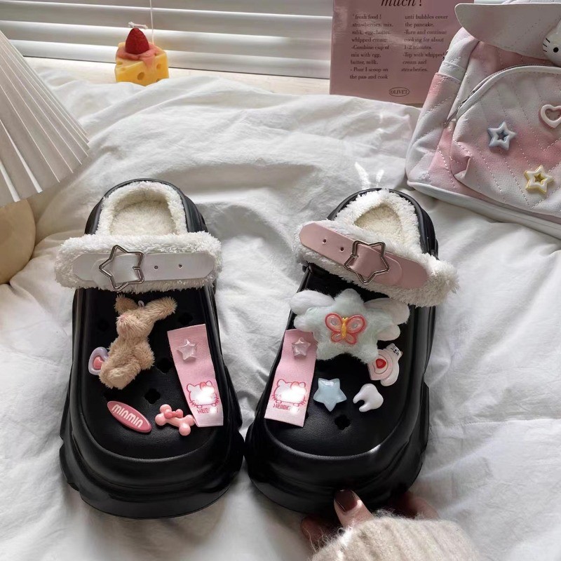 16 ชิ้น/แพ็คน่ารักตุ๊กตากระต่าย Charm อุปกรณ์เสริมเครื่องประดับสําหรับรองเท้า Charms รองเท้าหัวเข็มขัดตกแต่ง