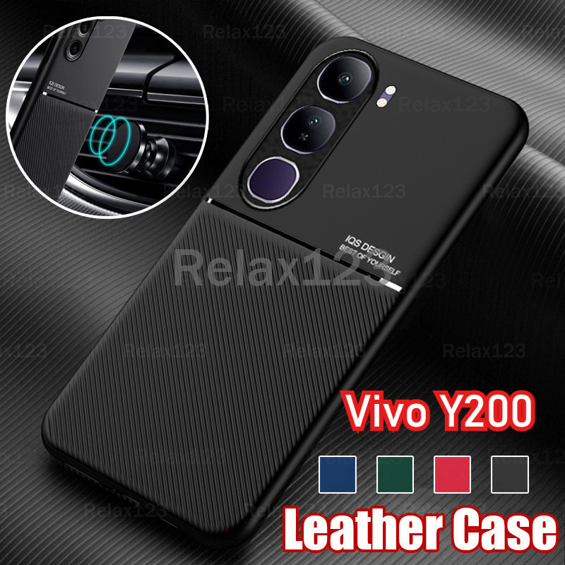 สําหรับvivo Y200 5G VivoY200 5G VivoY 200 5Gปลอก 2024 หนังสําหรับVivo Y200 5Gแม่เหล็กSlim Matteกันกระแทกปกหลัง