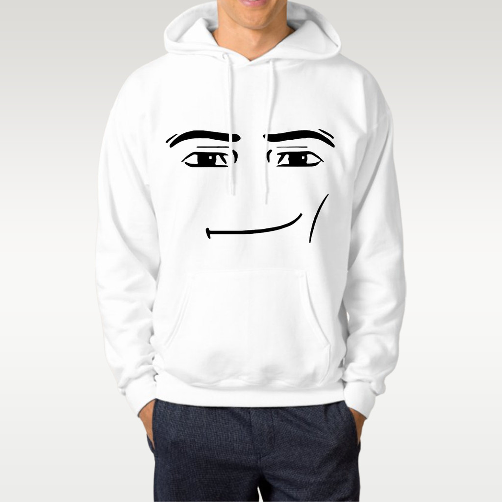 ปกติ]💖 2024 เสื้อสเวตเตอร์คอกลมใหม่ Roblox Man Face Game Hoodie ฤดูใบไม้ร่วงและฤดูหนาวมีฮู้ดหนาแฟชั่นเสื้อฮู้ดหลวม
