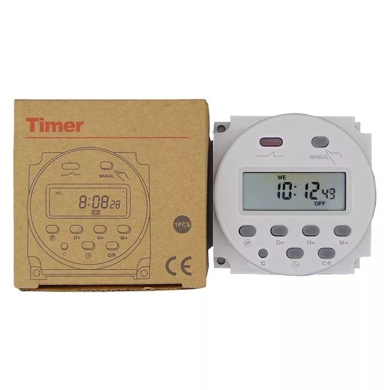 ร้านส่งไว จับเวลา 220V 110V 24V 12V CN101A Digital LCD Power TIMER สลับเวลาโปรแกรมรีเลย์ 16A CN101