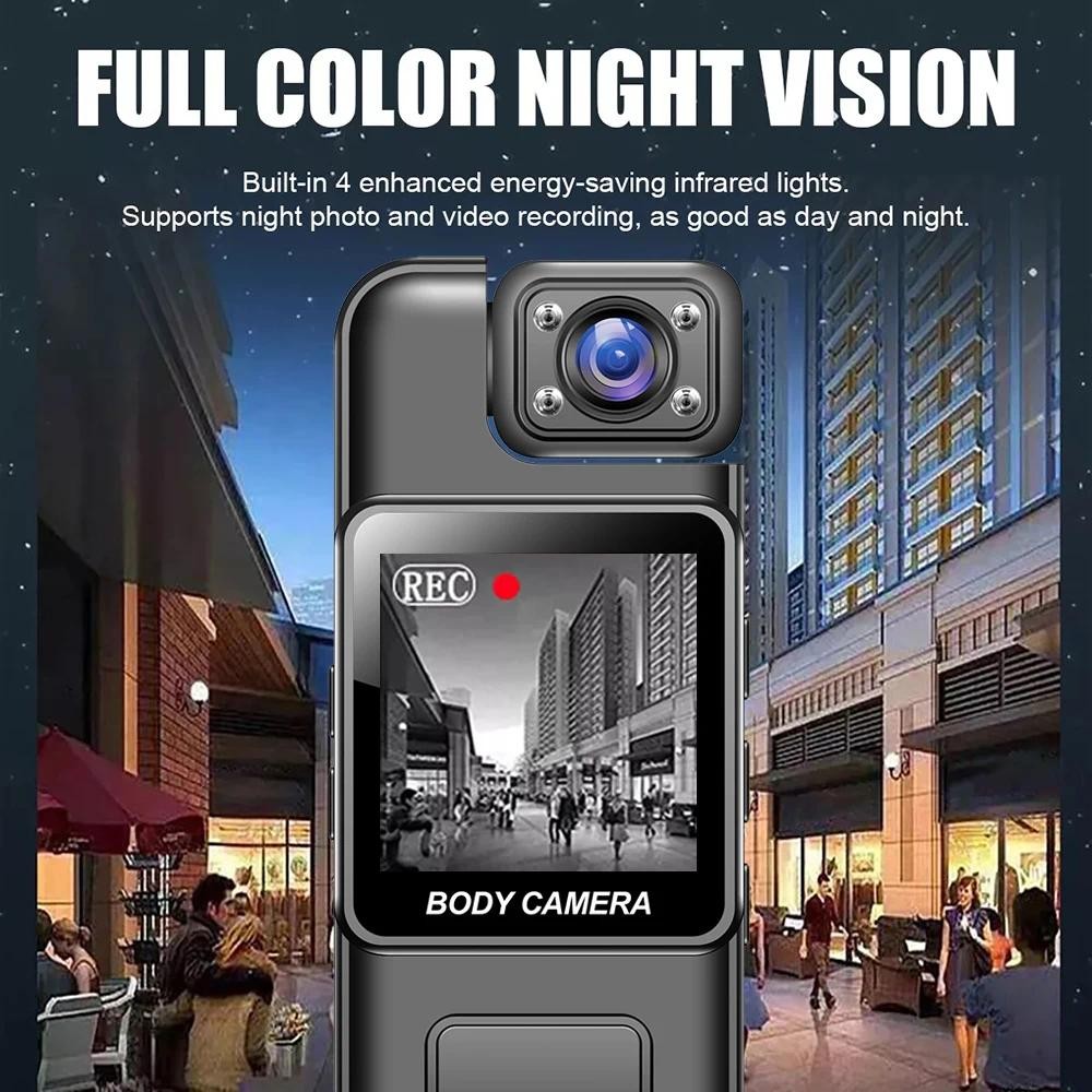 4k HD WiFi มินิกล้องแบบพกพาเครื่องบันทึกวิดีโอดิจิตอลตํารวจ Body Cam อินฟราเรด Night Vision กีฬา DV DVR 1080P กล้องวิดีโอขนาดเล็ก