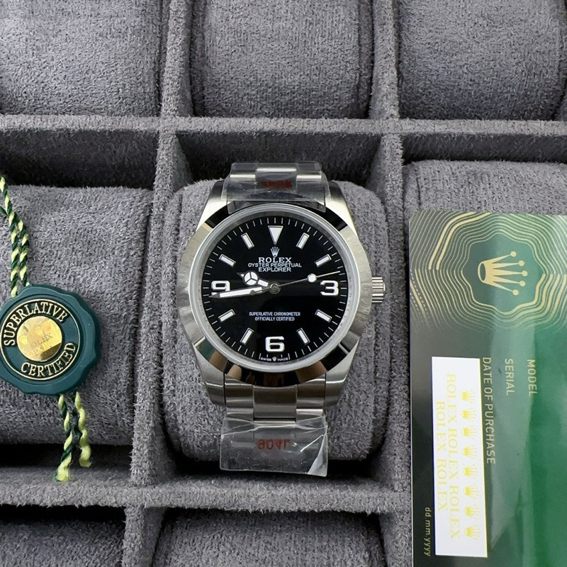 (สินค้าพร้อมส่ง) นาฬิกาข้อมือ Rolex Explorer งานสวย  TOP VIP เหมือนแท้ทุกจุดครับ