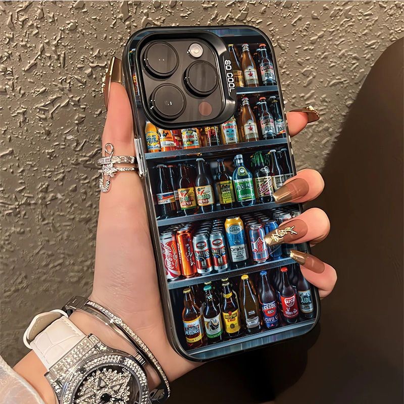 เหมาะสําหรับ IPhone 7 7plus 8 น่ารัก 8plus Xs Xr 11 ฤดูร้อนเบียร์ 12 13 ซิลิโคนเหลว Anti Drop เคสป้องกัน 14 15 การ์ตูน 16Pro Plus Promax เคสโทรศัพท์