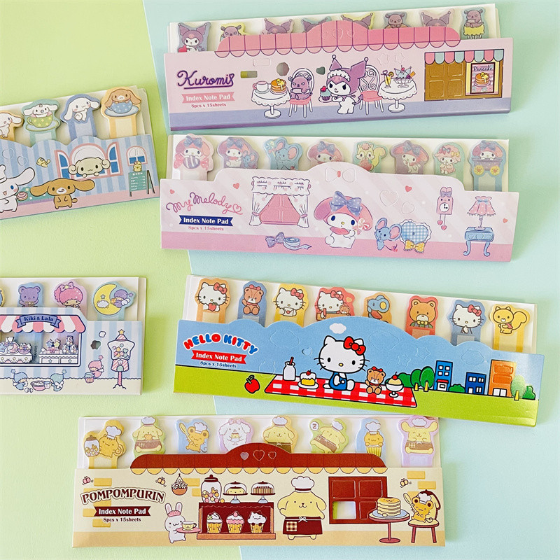 120 ชิ้น/เซ็ต Sanrio Index Note Sticky Notes ที่คั่นหนังสือขนาดเล็ก