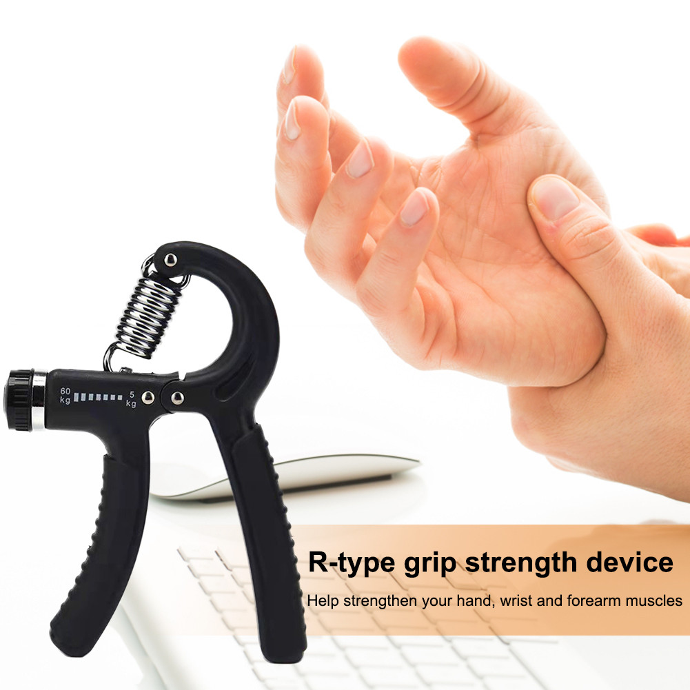 แบบพกพา Hand Grip Strengthener Hand Gripper Forearm Strengthener Hands Squeezer Strength Trainer สําหรับฟิตเนสและ Body Building