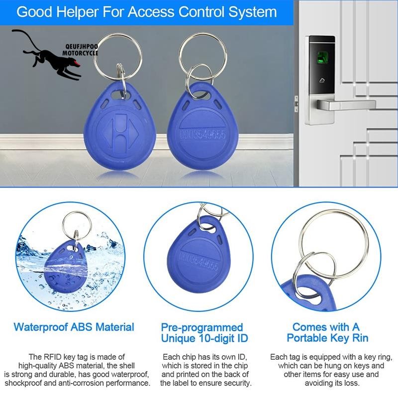 Super 50 ชิ้น 125 Khz Proximity ID Card RFID Keyfob รูปที่ 2