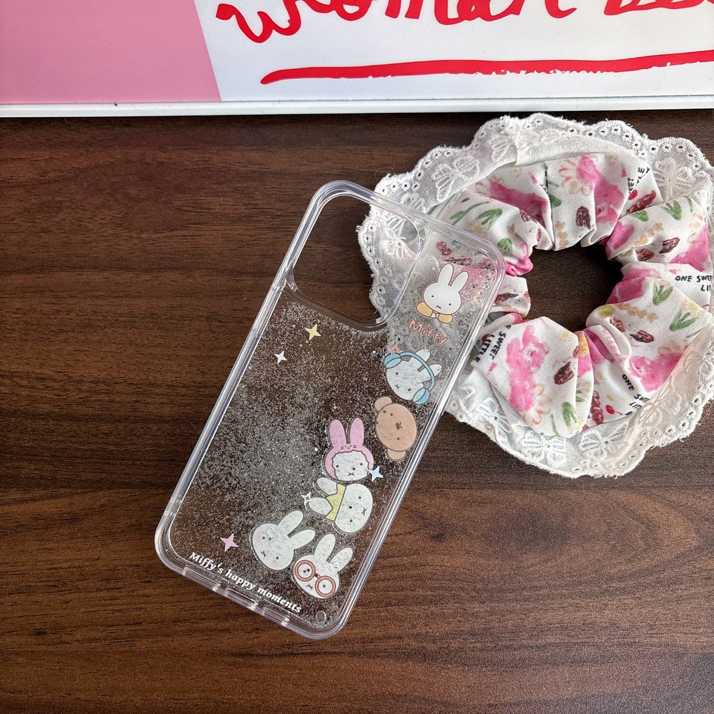 ทรายดูด Miffy Rabbit Bear ฝาครอบ IMD สําหรับ Apple IPhone 16 15 14 13 Pro Max เคสกันกระแทก