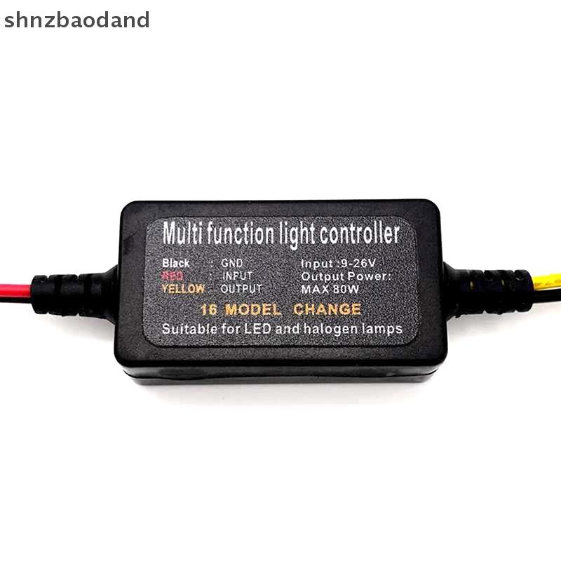 [NZSH] 1pcs DC9-26V 16 โหมดปรับไฟเบรค LED Flasher Strobe Controller โมดูลสําหรับรถยนต์รถจักรยานยนต์รถบรรทุกแฟลชหางหยุดโคมไฟ YYWD