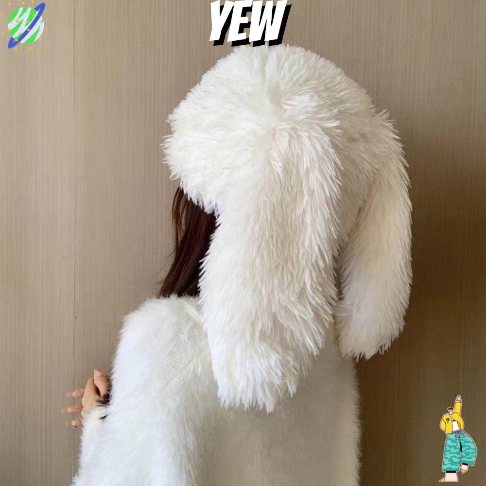 Yew Beanies หมวกอีสเตอร์คอสเพลย์หูกระต่าย Headwear อุ่นหมวกเด็กผู้หญิง