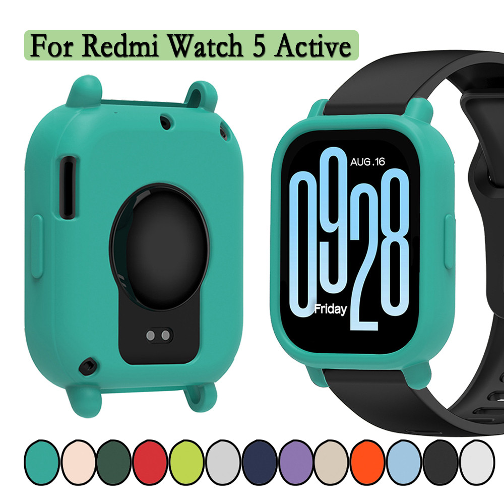 นาฬิกาสําหรับ Redmi Watch 5 Active Lite ตกแต่งนาฬิกาคุณภาพสูงซิลิโคนอ่อนนุ่ม Anti Scratch เกราะป้องกัน