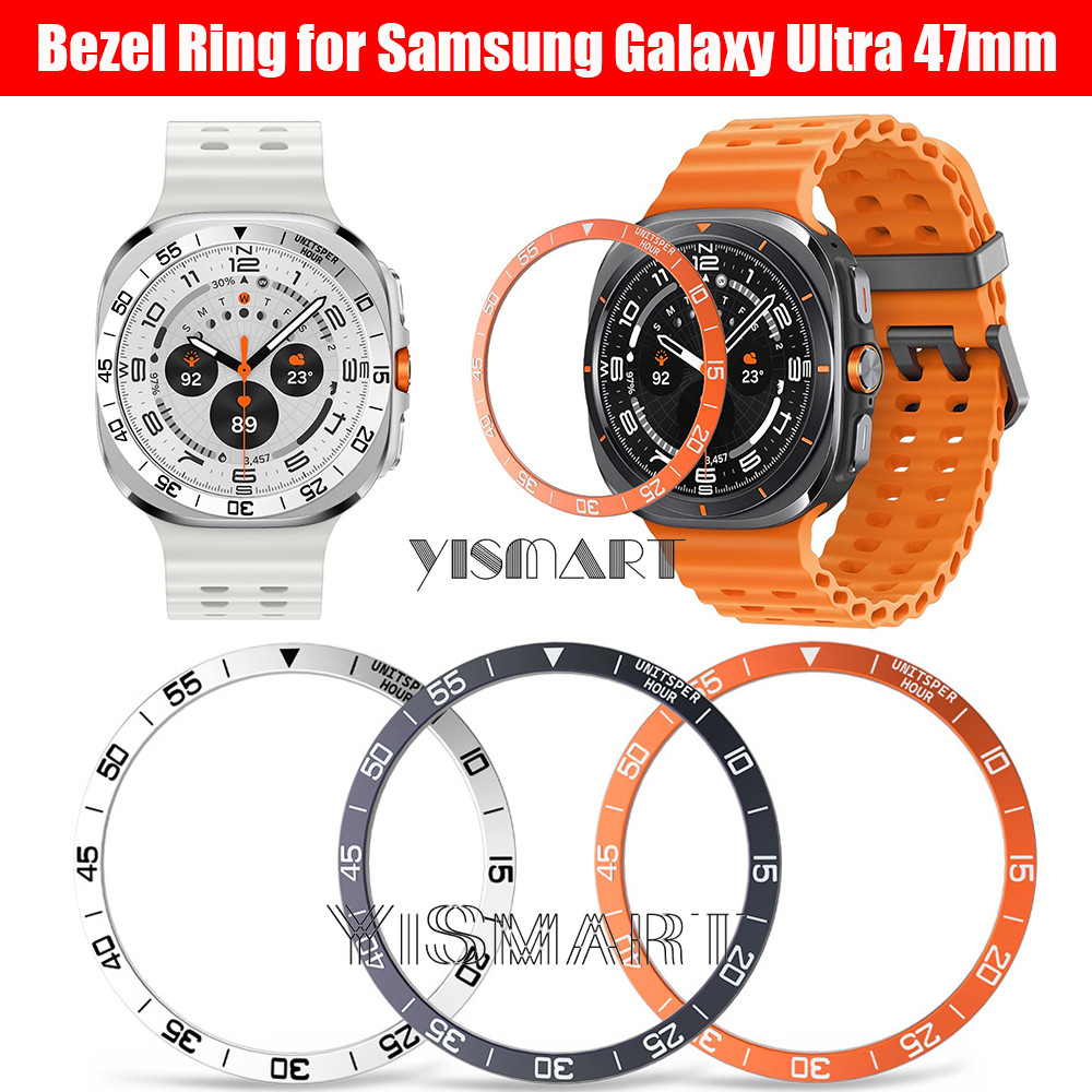 Bezel แหวนสําหรับ Samsung Galaxy Watch 7 Ultra 47 มม.โลหะ Protecive สําหรับ Galaxy Watch Ultra Prote