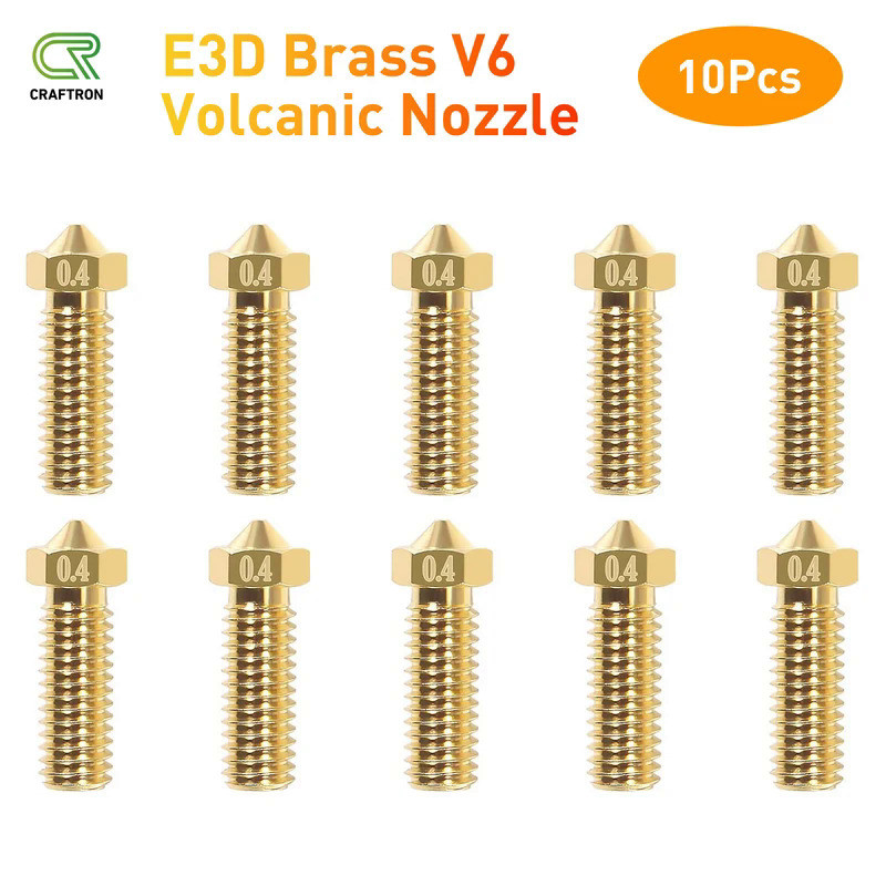 Artillery Sidewinder X1 X2 Genius Vyper Volcano Brass Nozzle M6 Extra Lengthen Nozzle 1.75mm High Fl