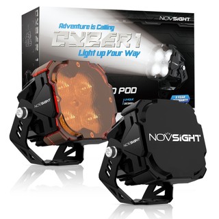 Novsight pair WL1 Laser Gun 40W /80W 5120LM White & Yellow 2-in-1 For Jeepney Cars Driving Light LED