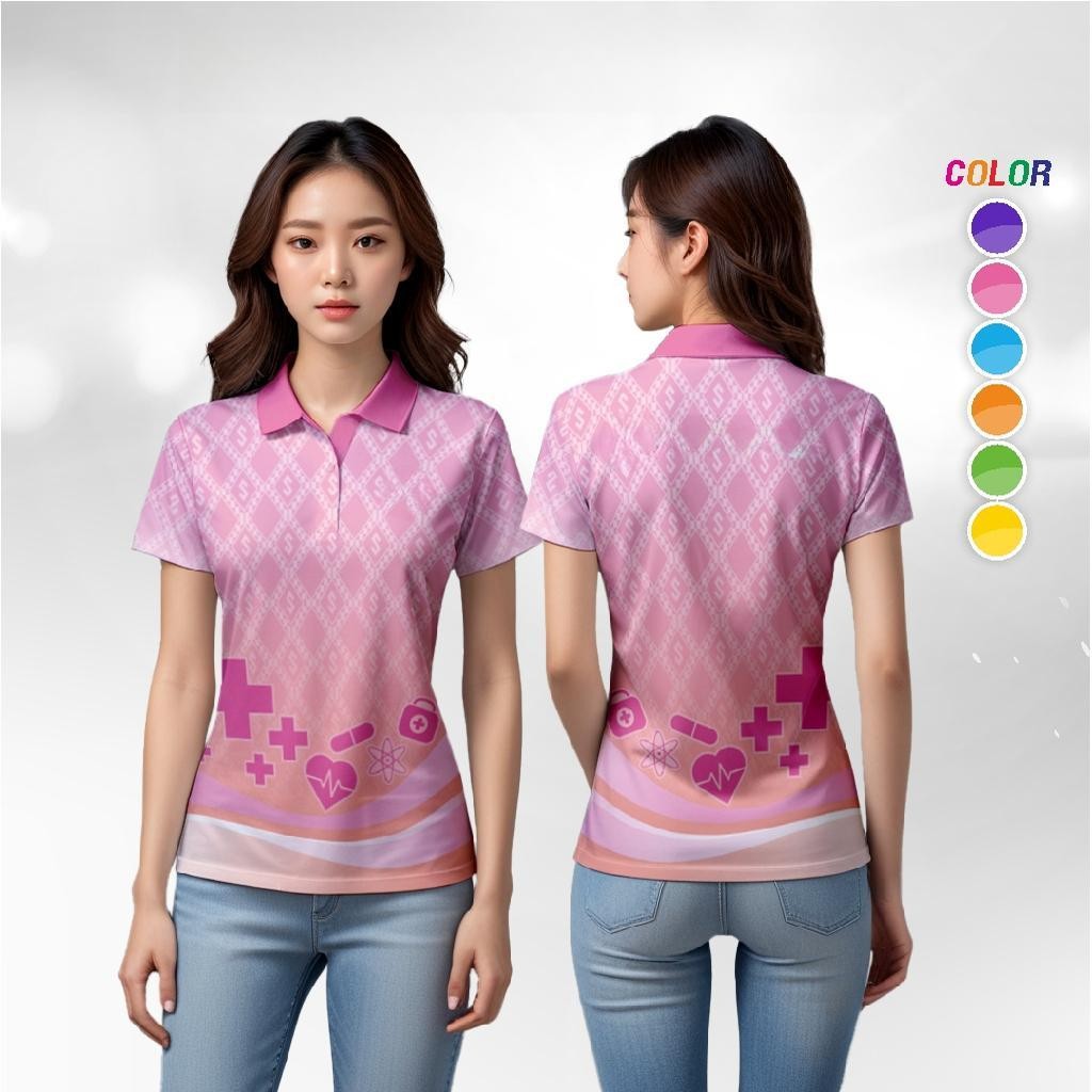 2025 ฤดูร้อนเสื้อโปโลแขนสั้นผู้ชายเสื้อยืดสีชมพูปก ไม่จํากัดเพศ กีฬากลางแจ้งเสื้อผ้าผู้ชายนุ่มสบาย