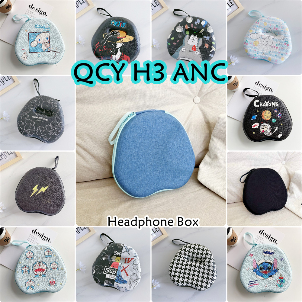 READY STOCK!นําไปใช้กับ QCY H3 ANC เคส Case เคสหูฟัง การ์ตูนง่าย ซิลิโคนนุ่ม เคส เคสหูฟัง