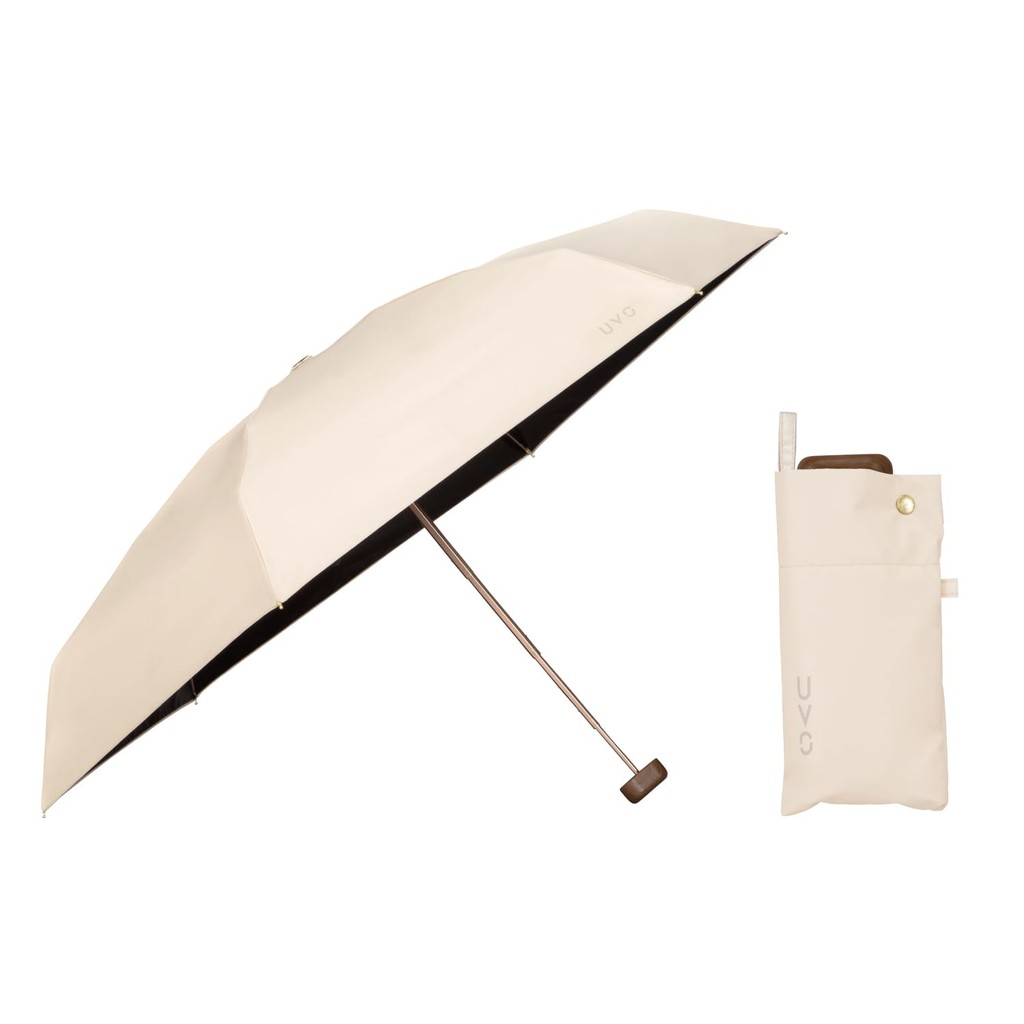 [Direct from Japan]
Wpc. Strongest Sun Umbrella UVO Foldable Umbrella / 5-Section Solid Beige 《100% 