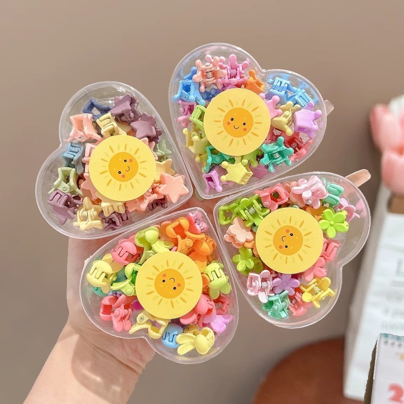 10-100ชิ้นชุดชนิดบรรจุกล่องกิ๊บสําหรับเด็กเกาหลีน่ารักการ์ตูนกิ๊บขนาดเล็กมินิผมกรงเล็บคลิปเด็กสาวเรียบคลิปอุปกรณ์ผมเด - รูปที่ 6